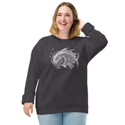 FISH Unisex eco raglan sweatshirt