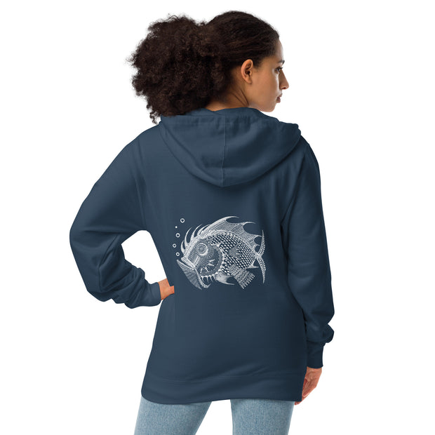 FISH Unisex zip hoodie
